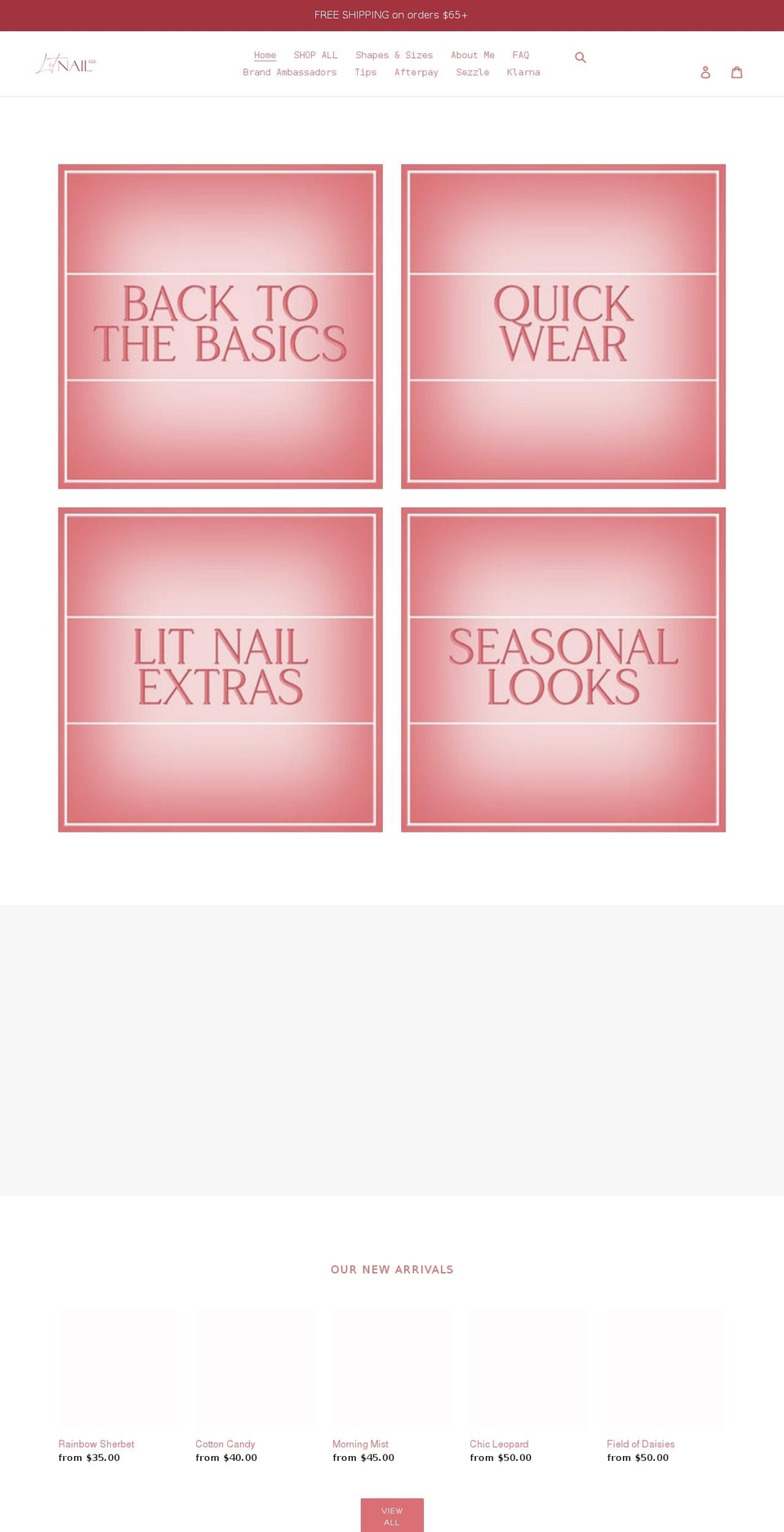 litnailco.com shopify website screenshot