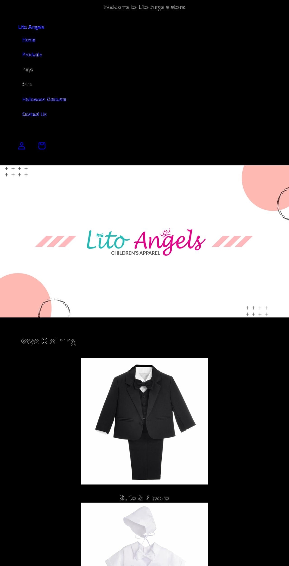 litoangels.com shopify website screenshot