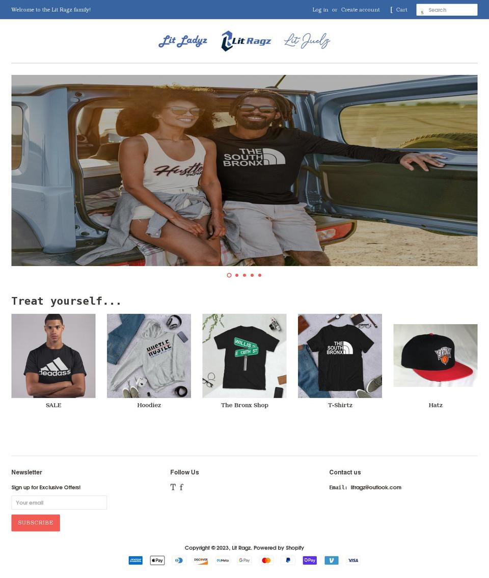 litragz.com shopify website screenshot