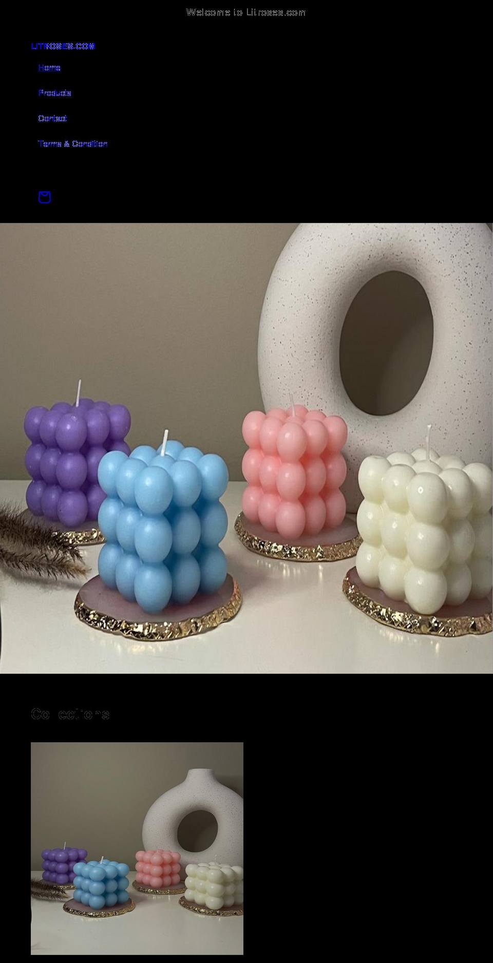 litroses.com shopify website screenshot