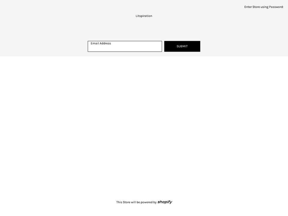 litspiration.com — Shopify storefront screenshot