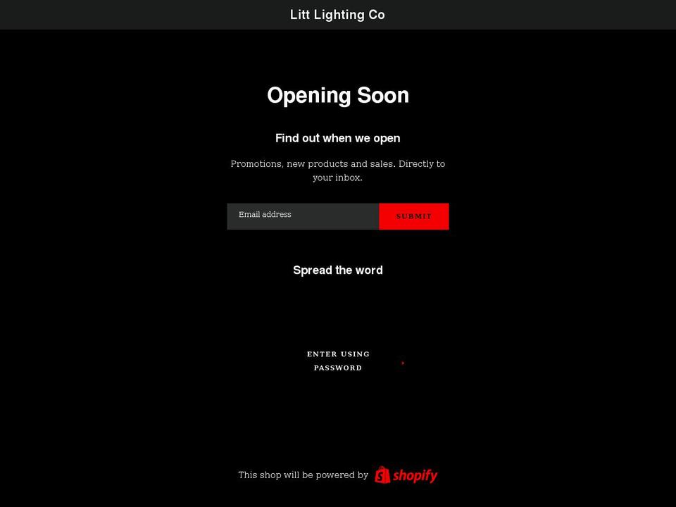 litt.com.au shopify website screenshot