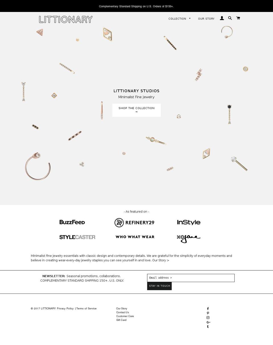 littionarynyc.com shopify website screenshot