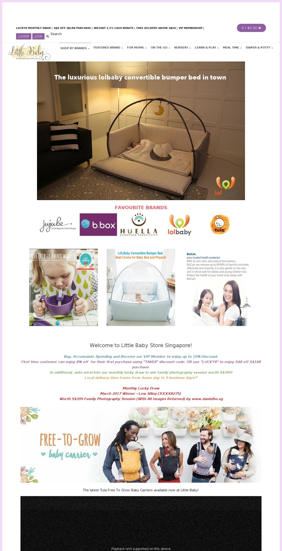 Local Shopify theme site example little-baby-online-store-singapore.myshopify.com