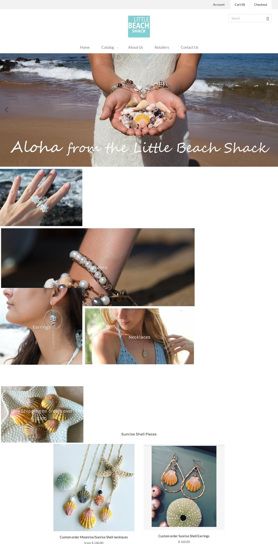 little-beach-schack.myshopify.com shopify website screenshot
