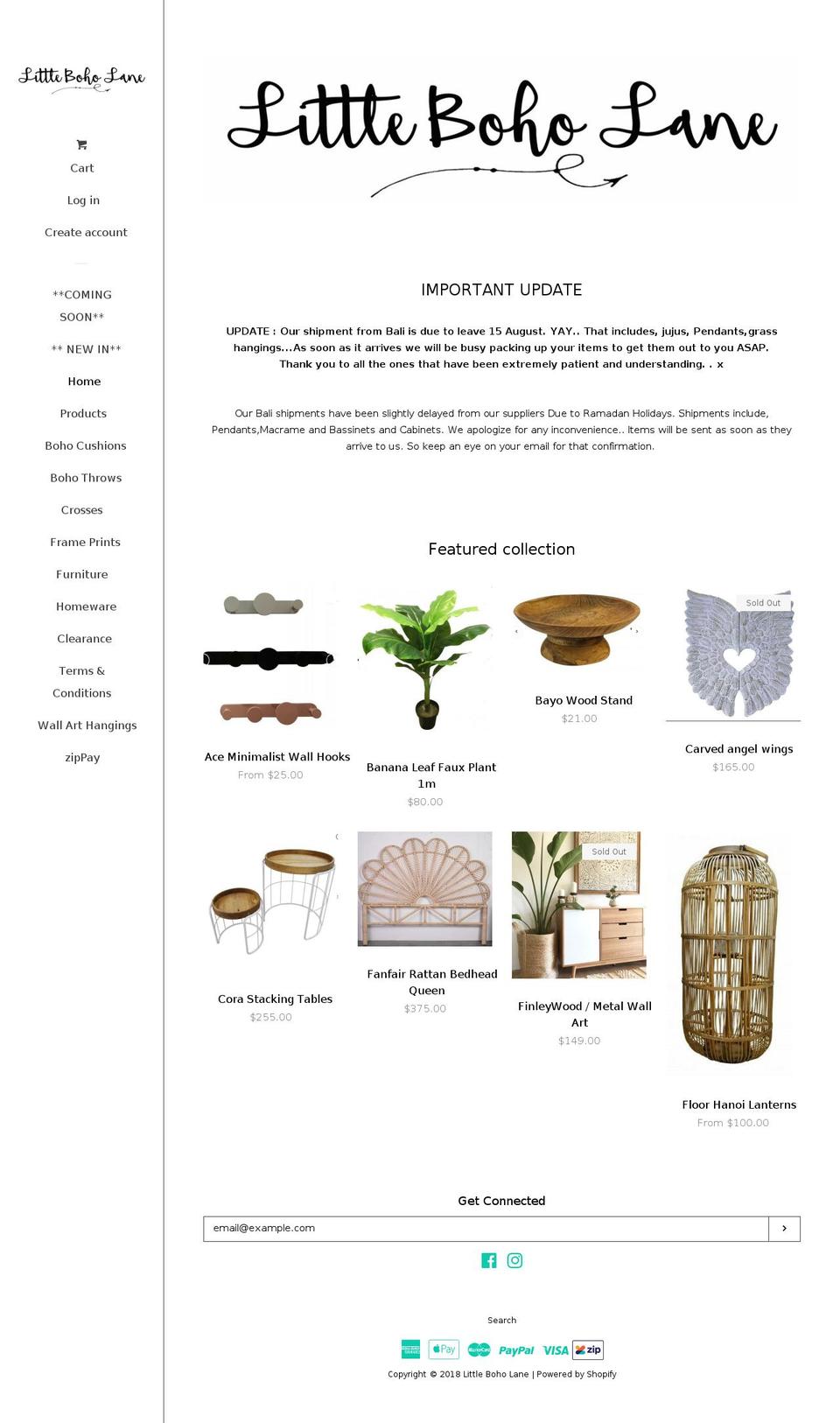 little-boholane.com — Shopify storefront screenshot