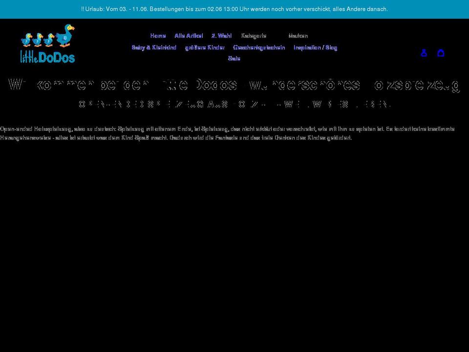 Little Dodo Petrol Shopify theme site example little-dodos.de
