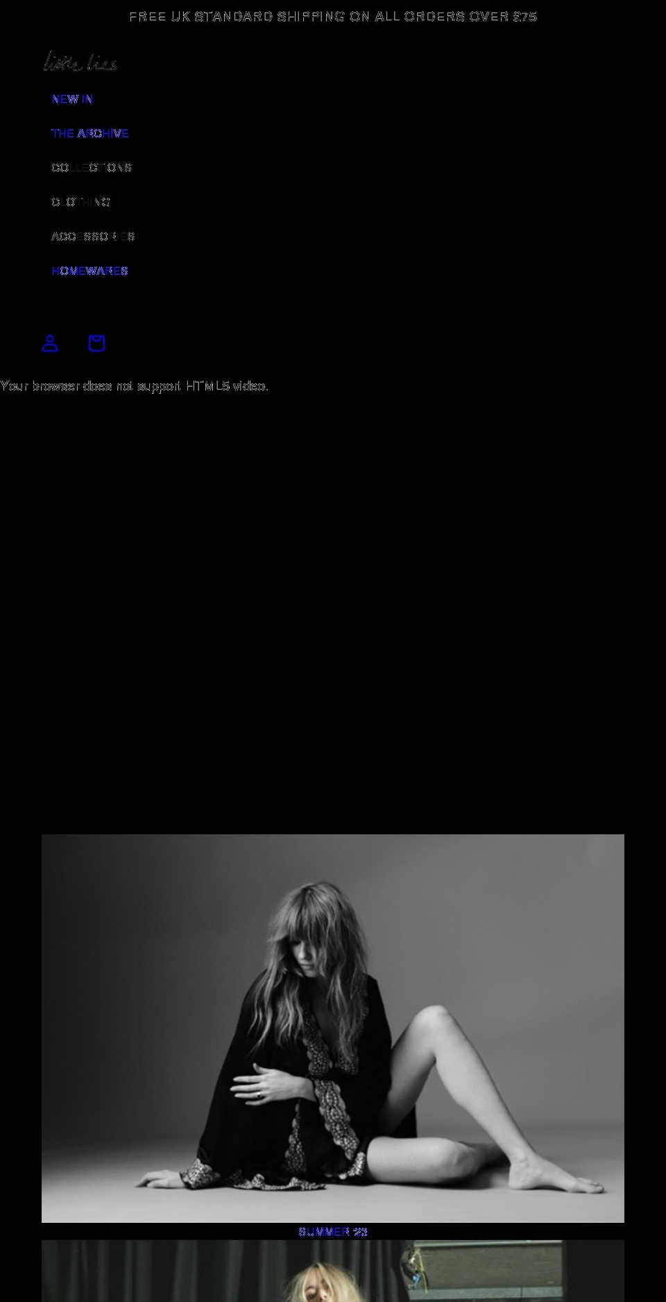 little-lies.com shopify website screenshot