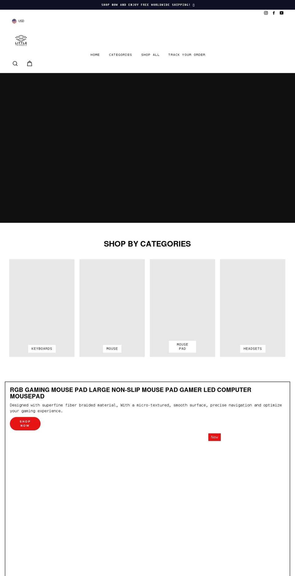 little-triangle.com shopify website screenshot