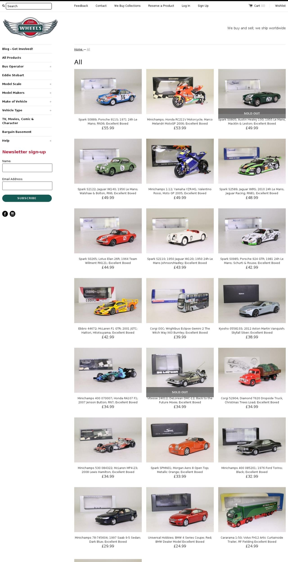 little-wheels.co.uk shopify website screenshot