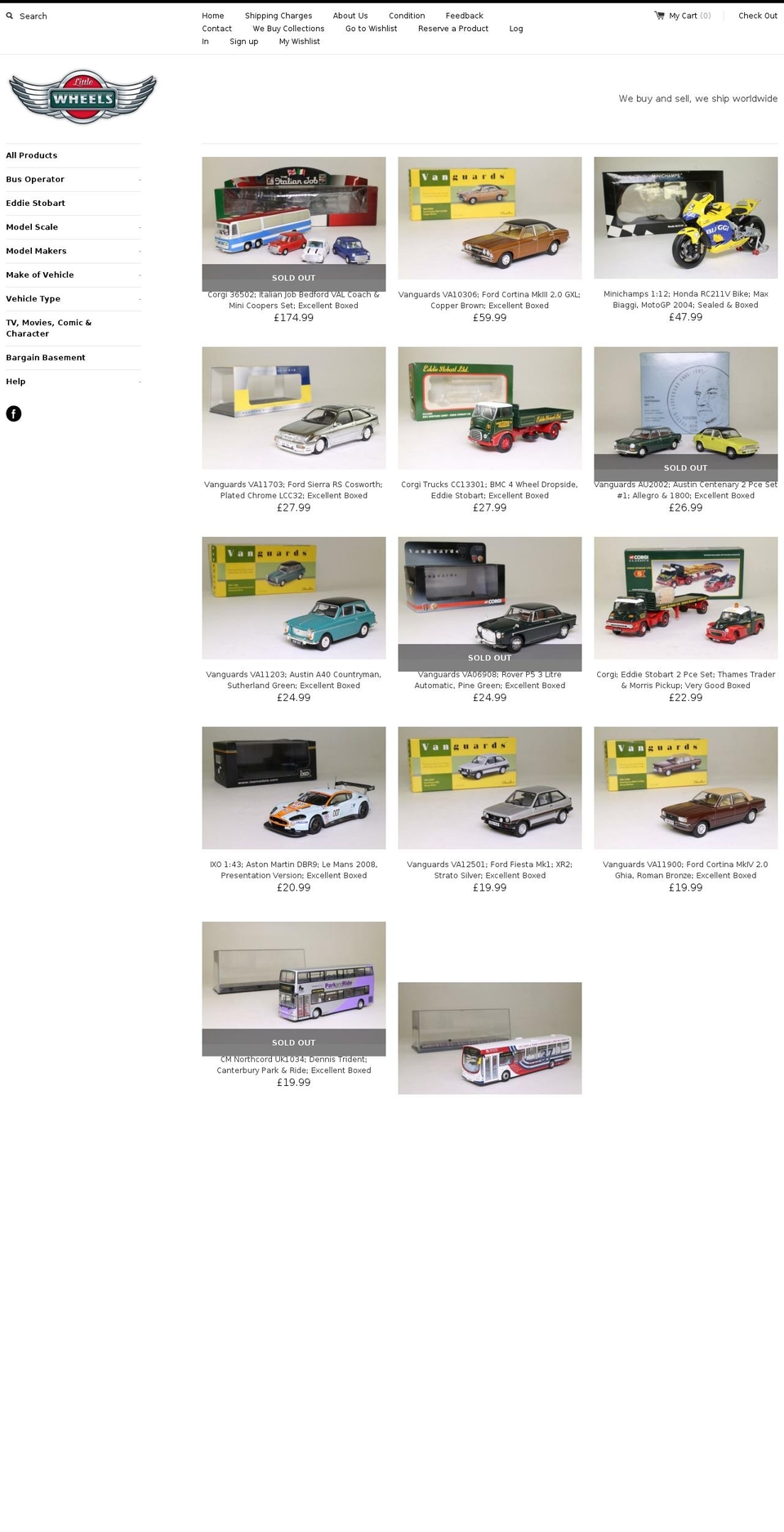 little-wheels.net shopify website screenshot