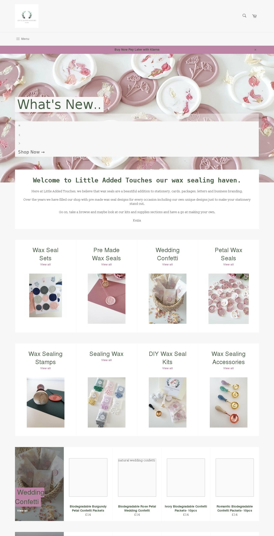 littleaddedtouches.com shopify website screenshot
