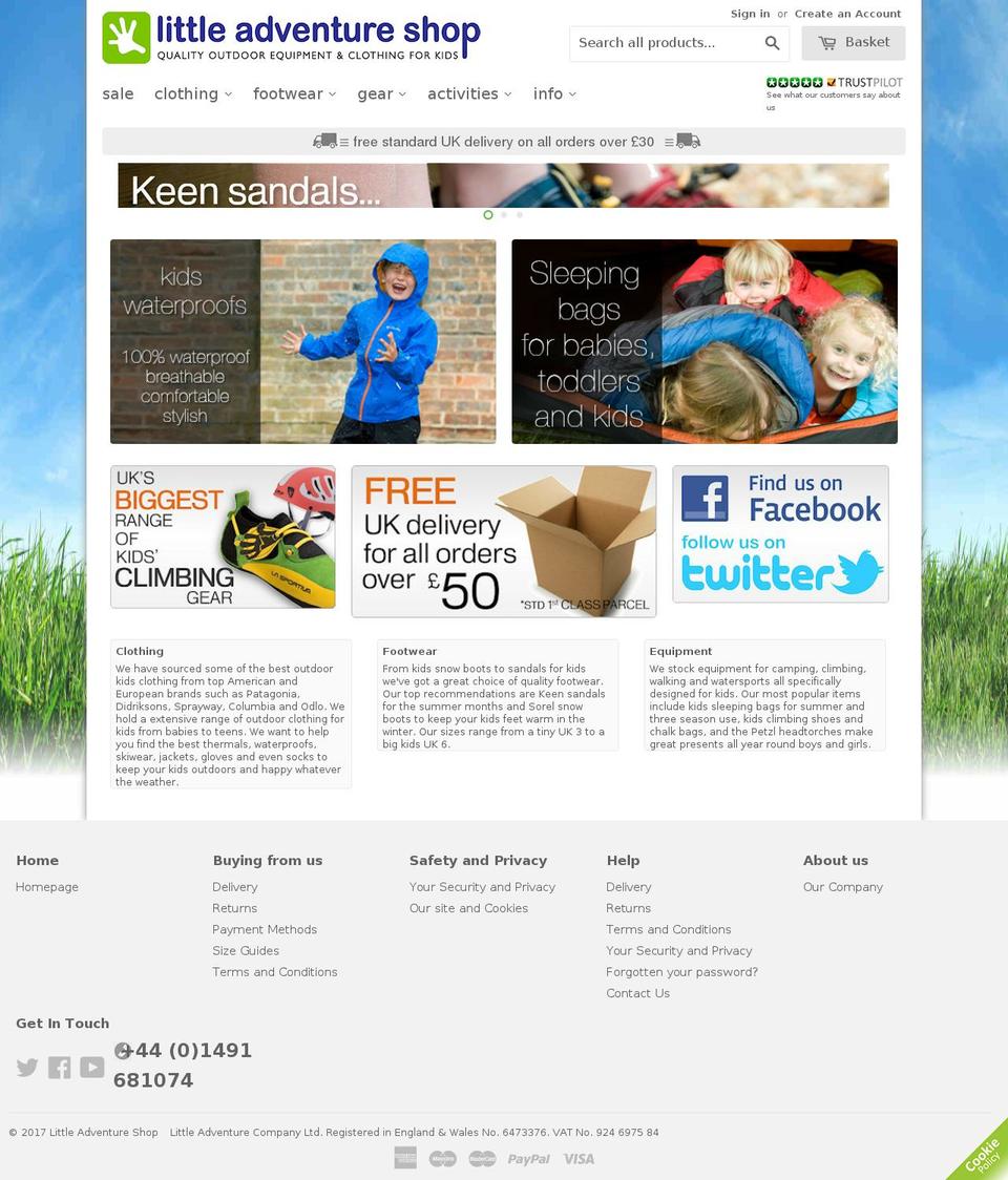 LAS Main (April 2015) Responsive - V0.2 Shopify theme site example littleadventurecompany.com