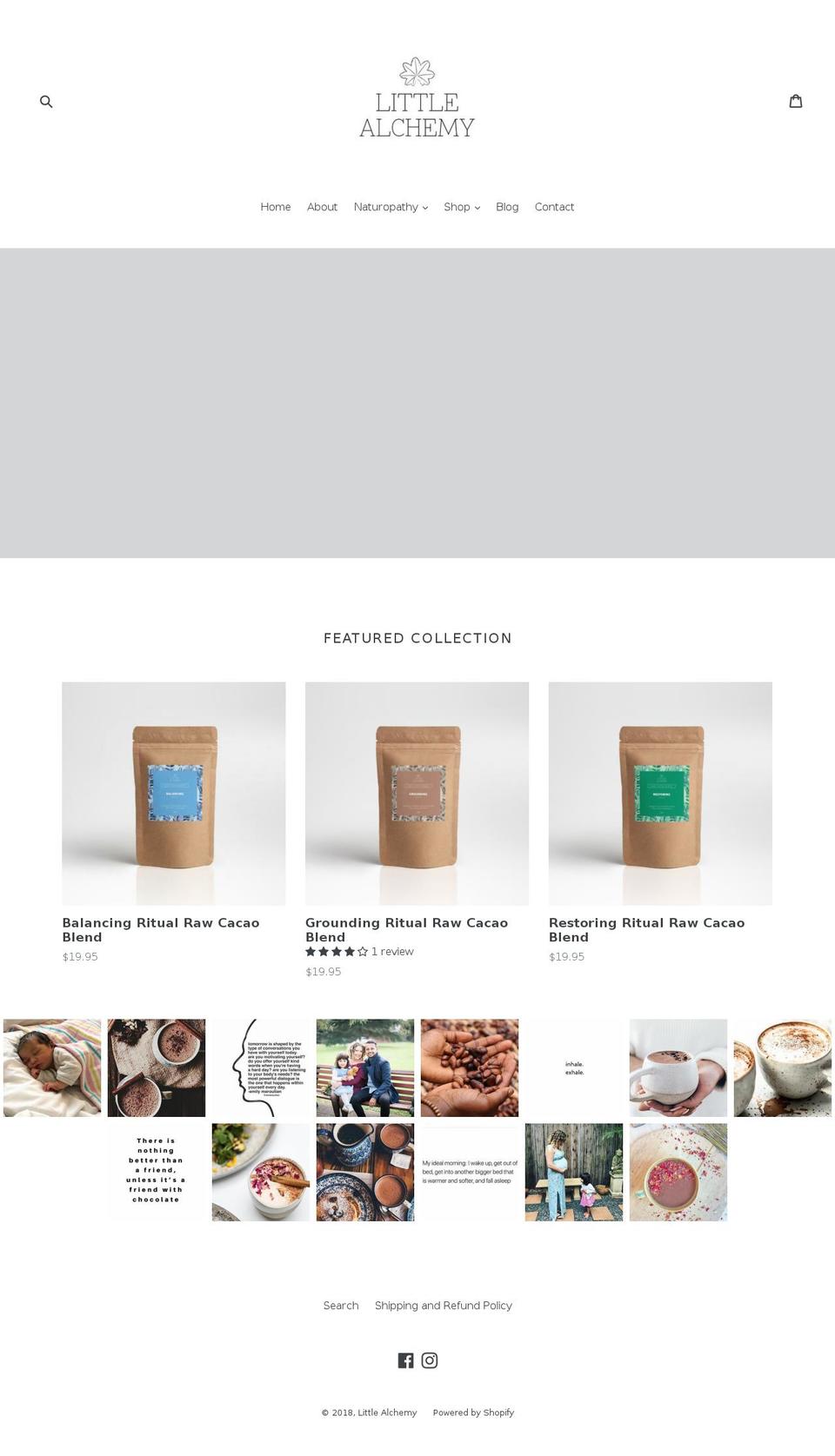 littlealchemy.com.au shopify website screenshot