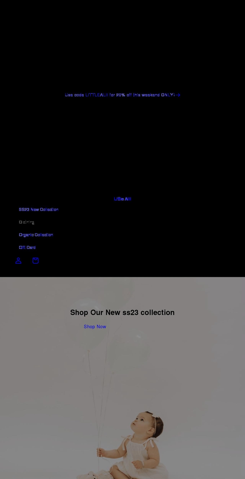 littlealii.com — Shopify storefront screenshot