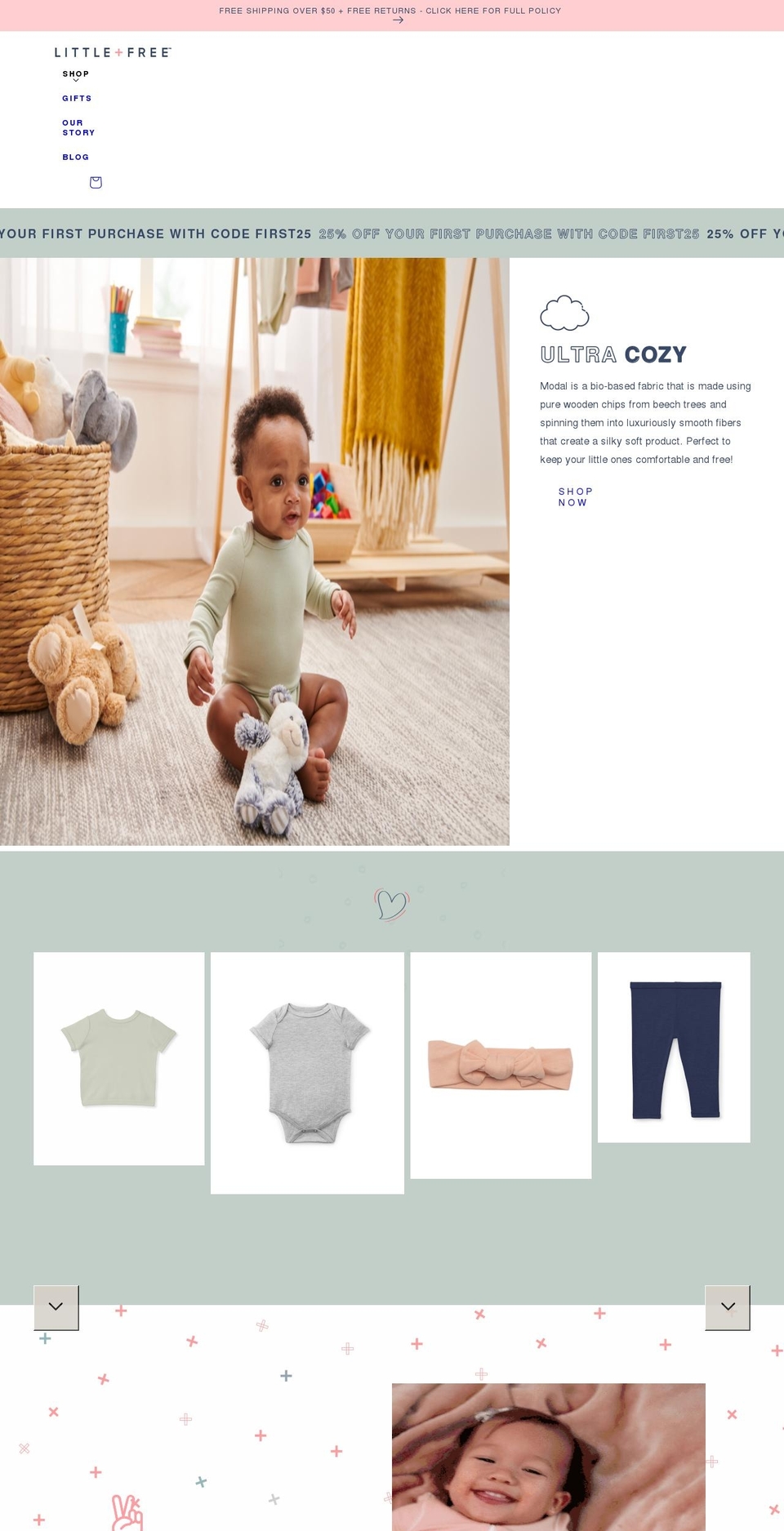 Moodring- Shopify theme site example littleandfree.com