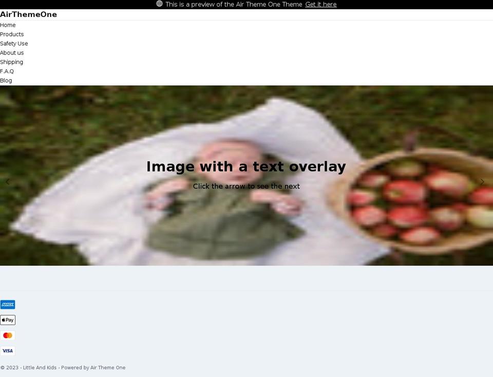 littleandkids.com — Shopify storefront screenshot