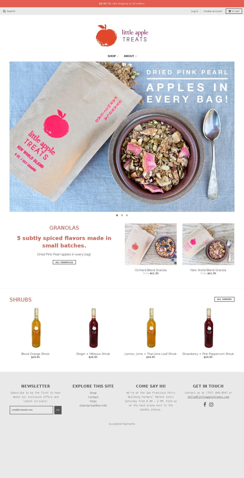 littleappletreats.com shopify website screenshot