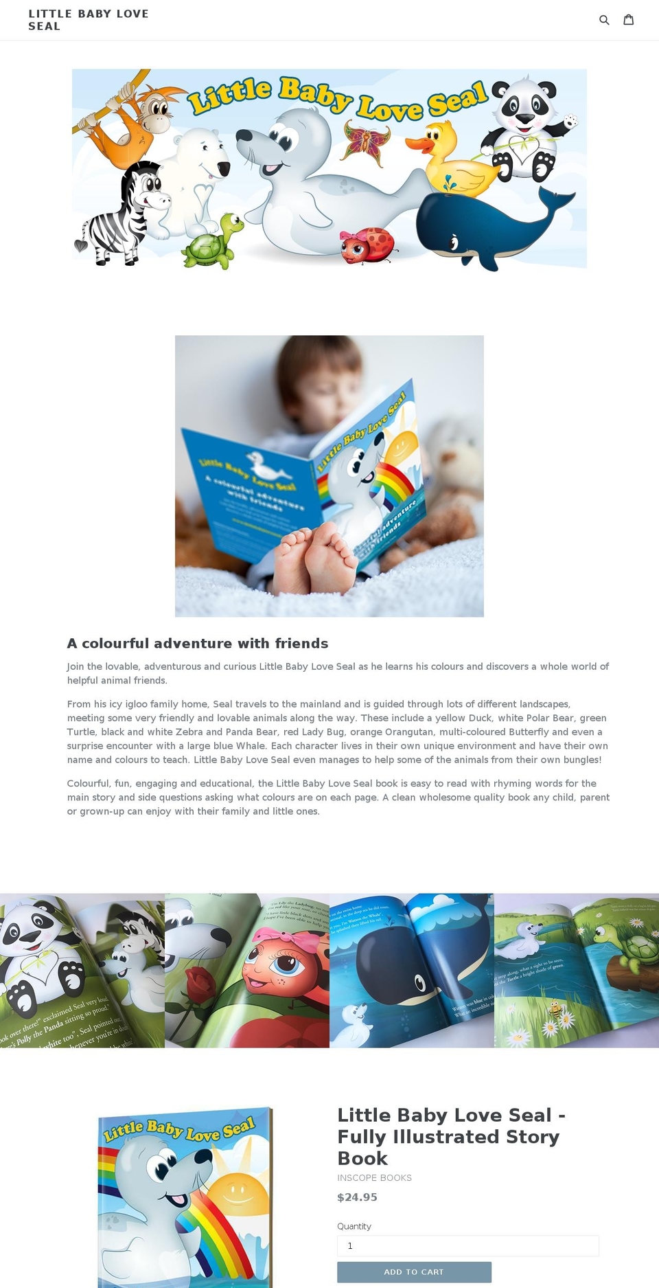 littlebabyloveseal.com shopify website screenshot
