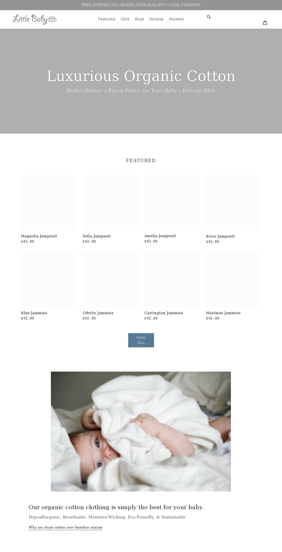 littlebabym.com shopify website screenshot