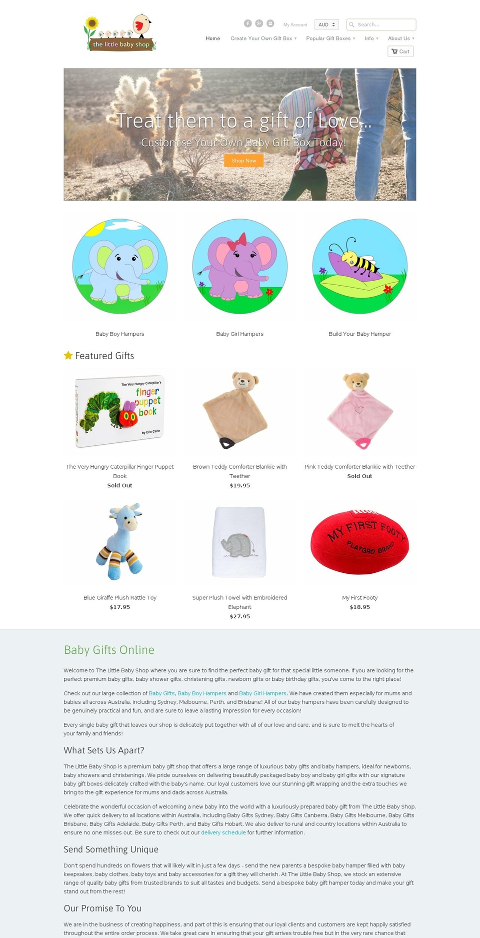 littlebabyshop.com.au shopify website screenshot