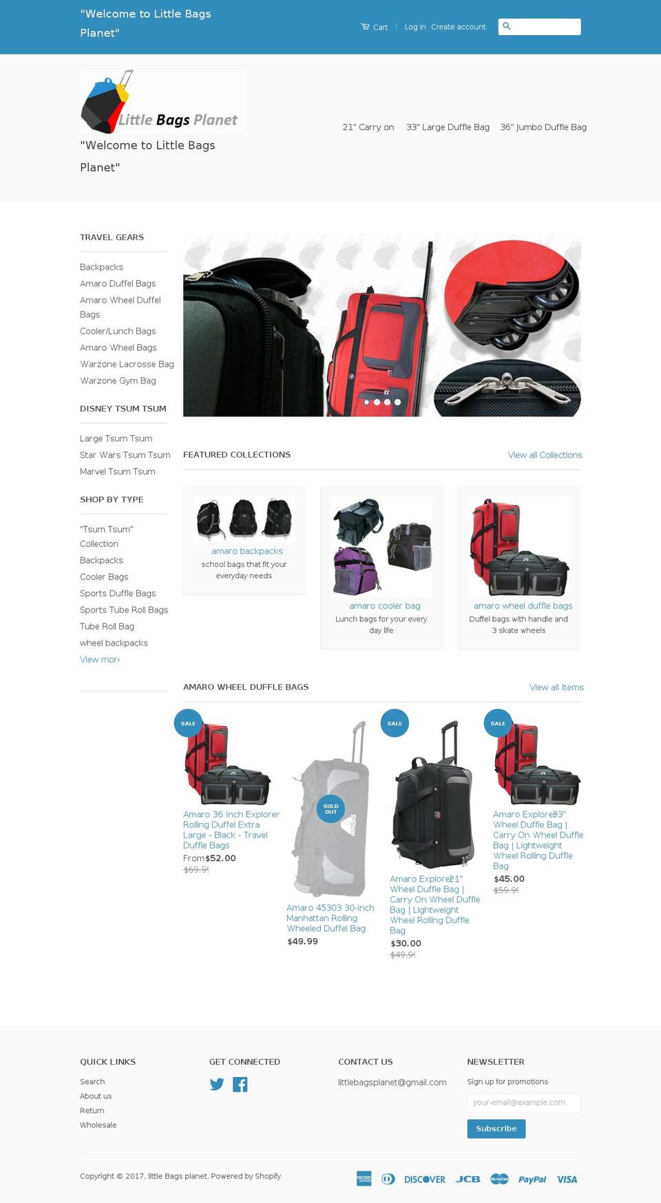 littlebagsplanet.com shopify website screenshot