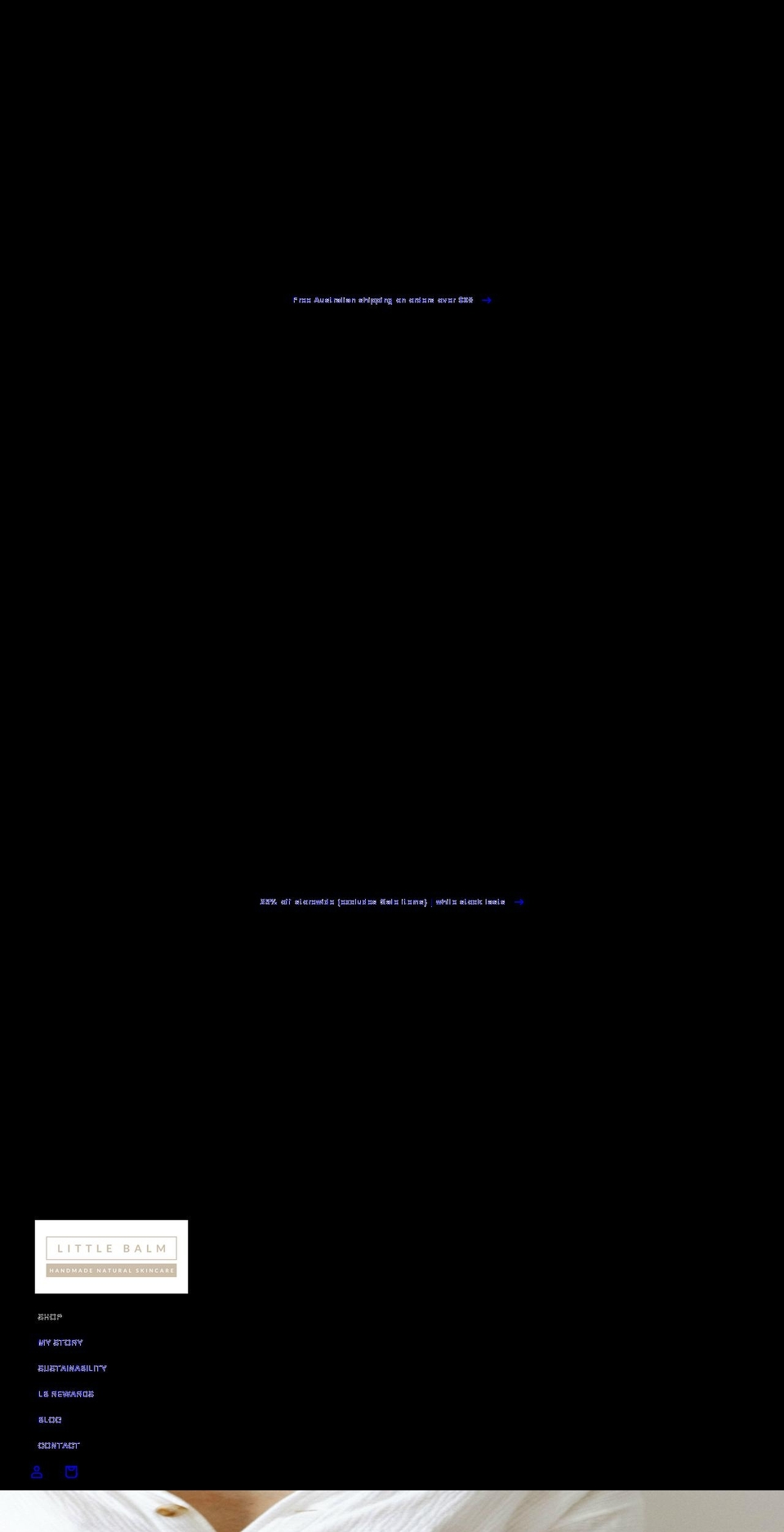 littlebalm.com shopify website screenshot