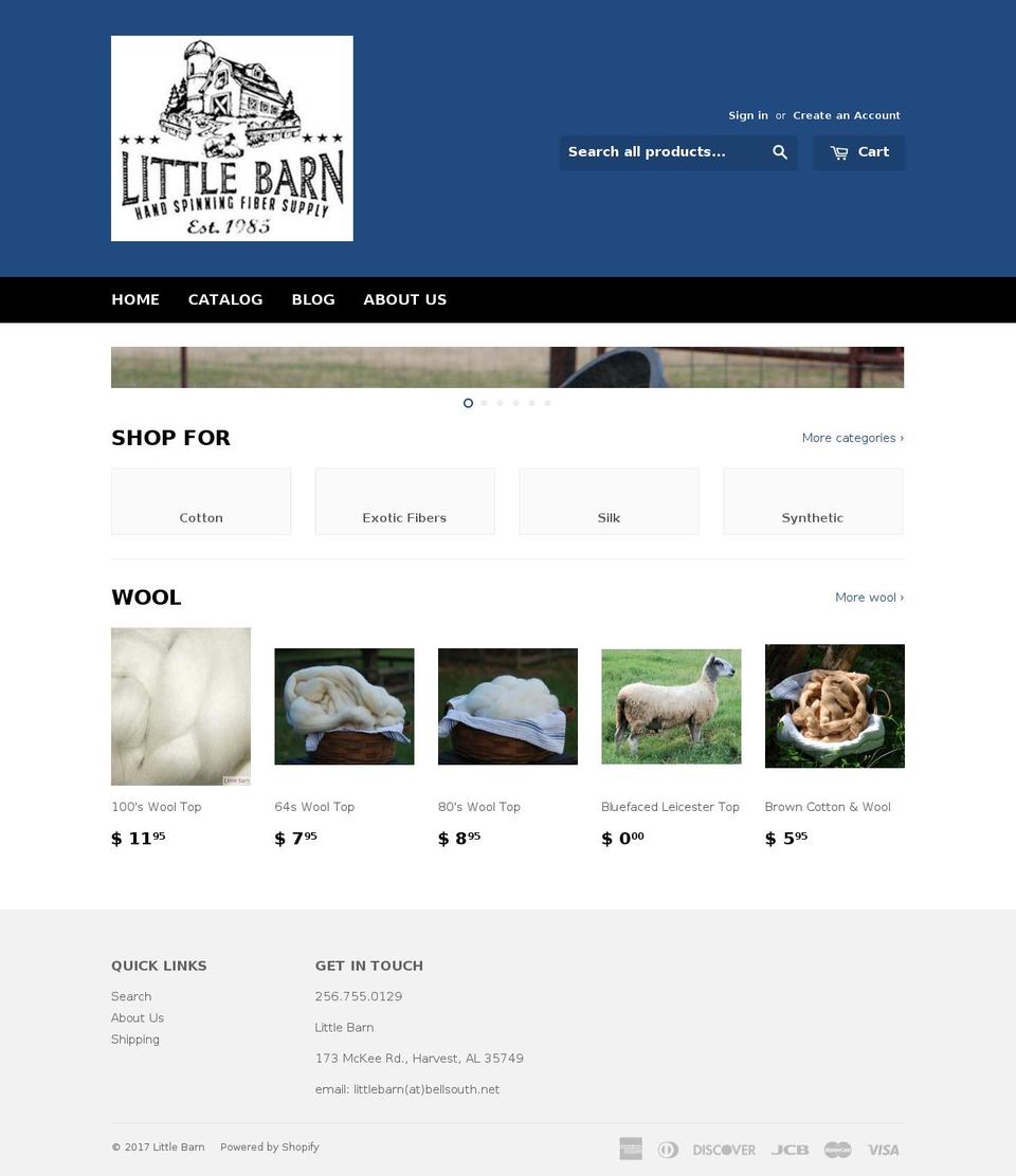 littlebarninc.com shopify website screenshot