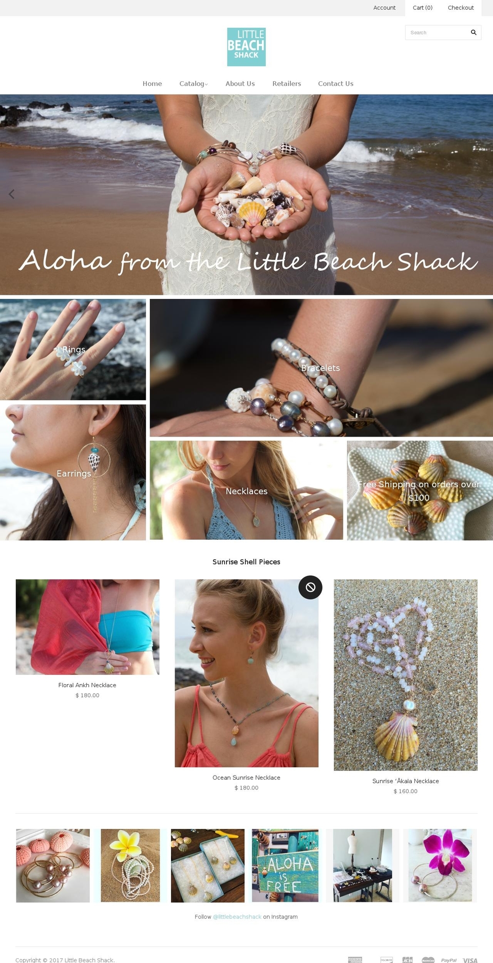 littlebeachshack.com shopify website screenshot