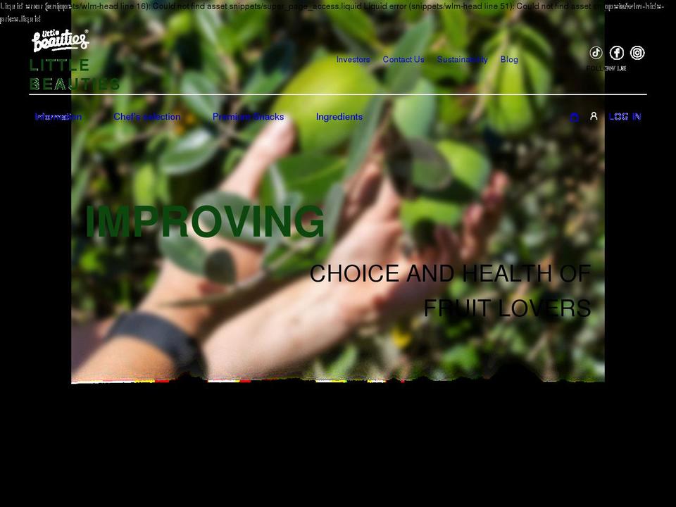 Live -- WPD Shopify theme site example littlebeauties.com