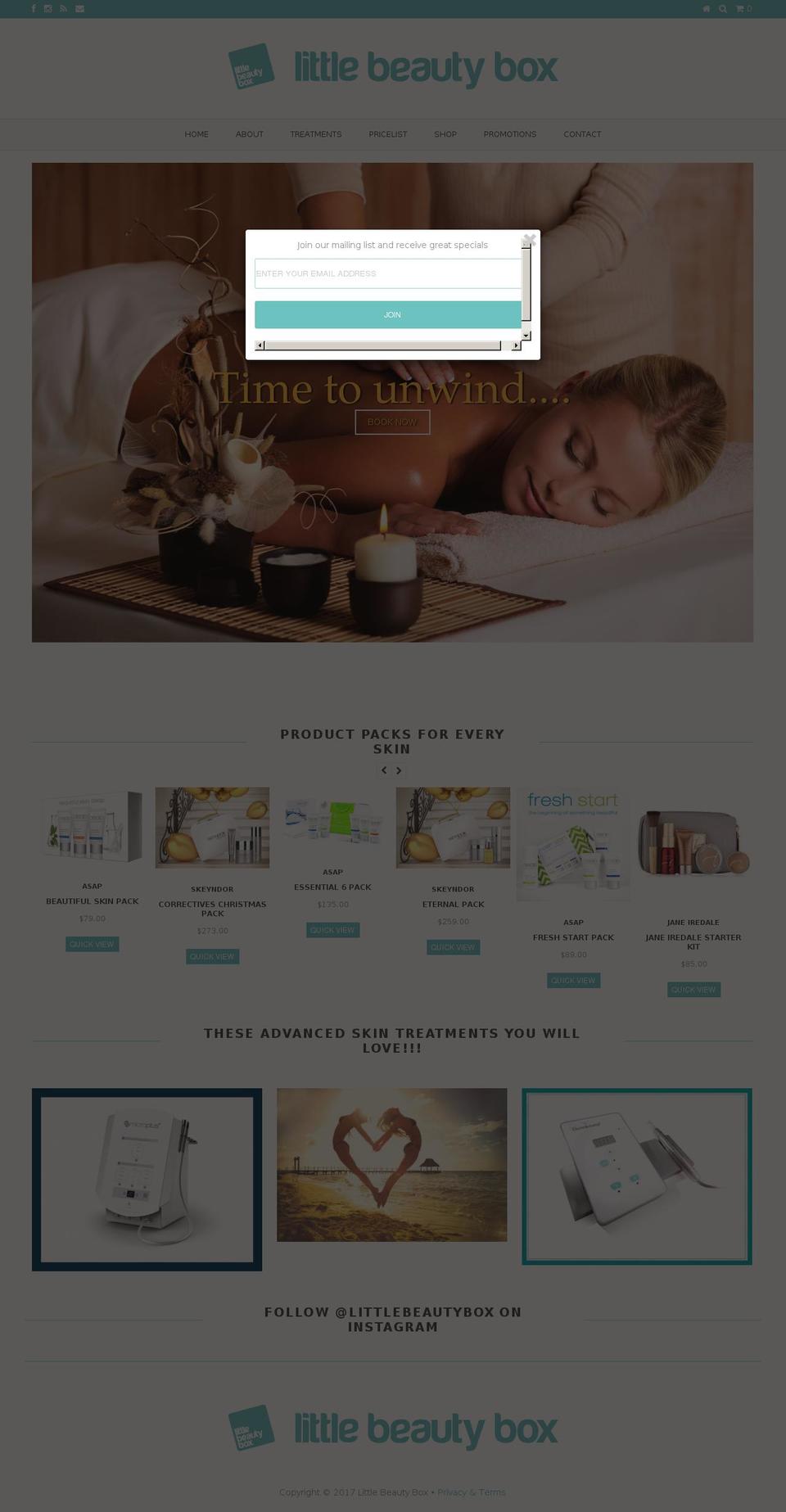 littlebeautybox.com shopify website screenshot