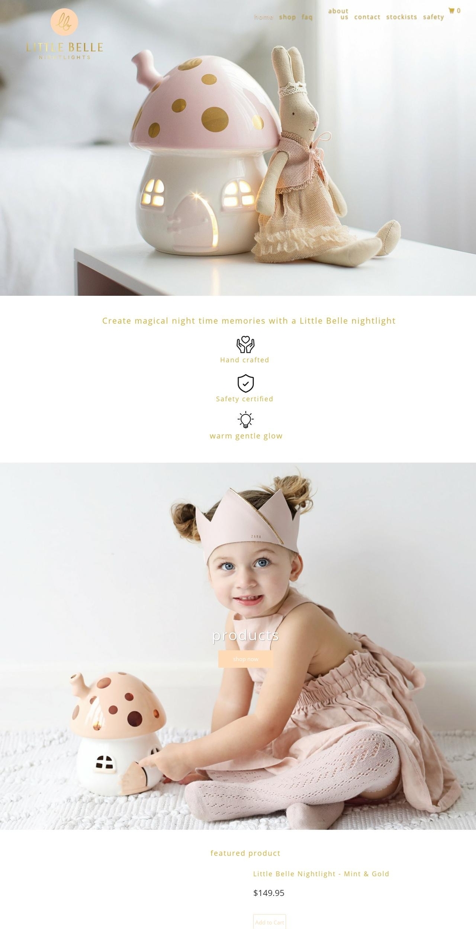 littlebelleaustralia.com — Shopify storefront screenshot