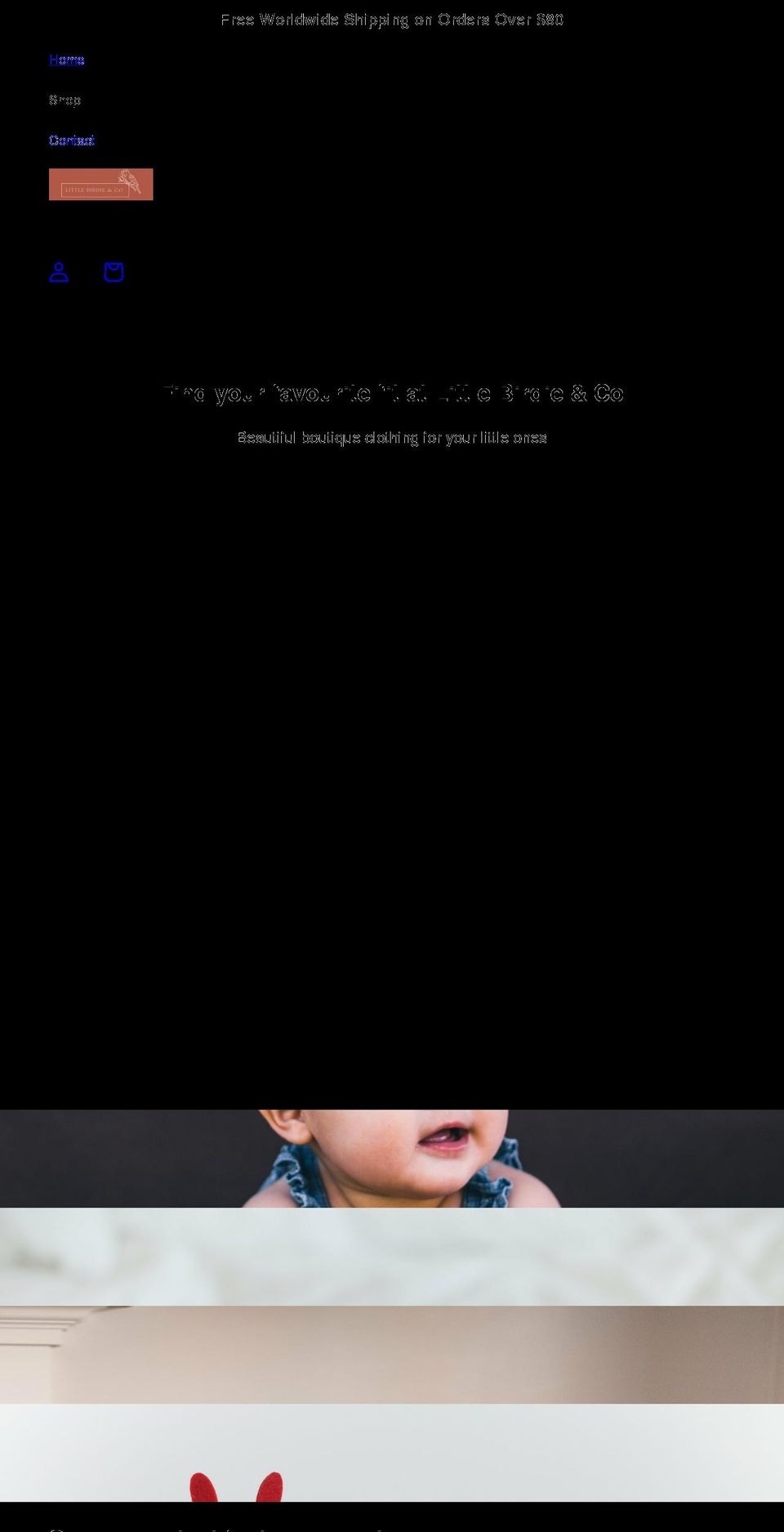 littlebirdieandco.com — Shopify storefront screenshot