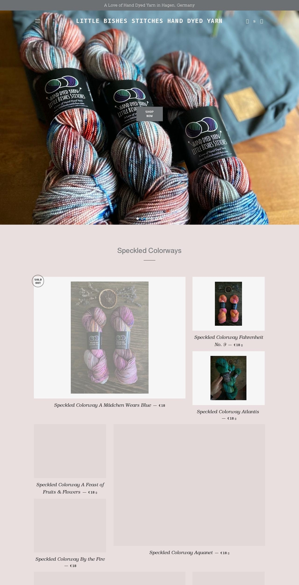 littlebishesstitches.com shopify website screenshot