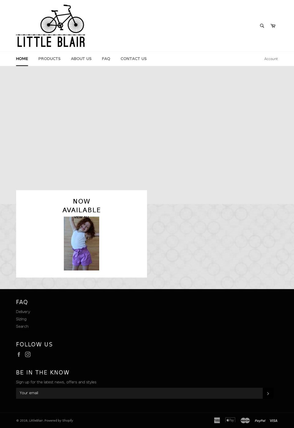 littleblairclothing.com — Shopify storefront screenshot