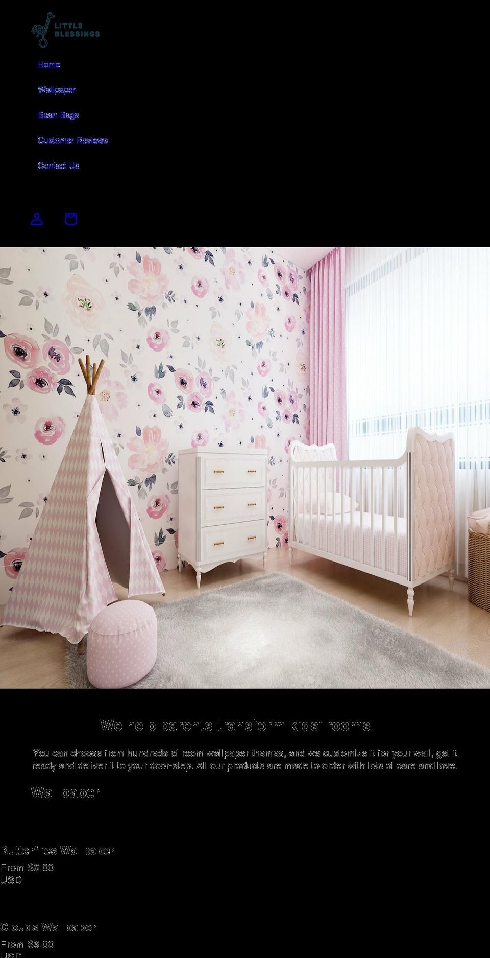 littleblessings.uk shopify website screenshot