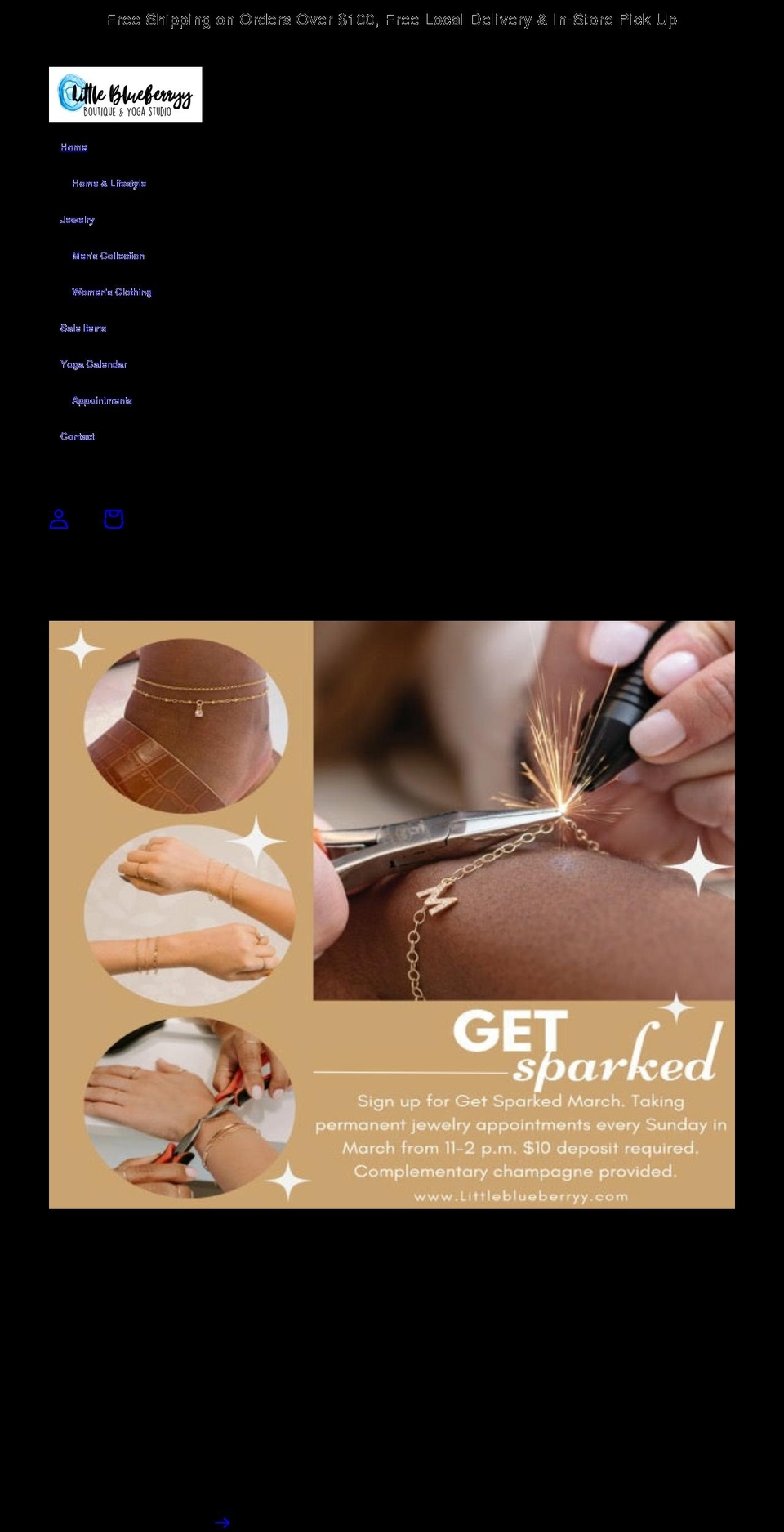 littleblueberryy.com shopify website screenshot