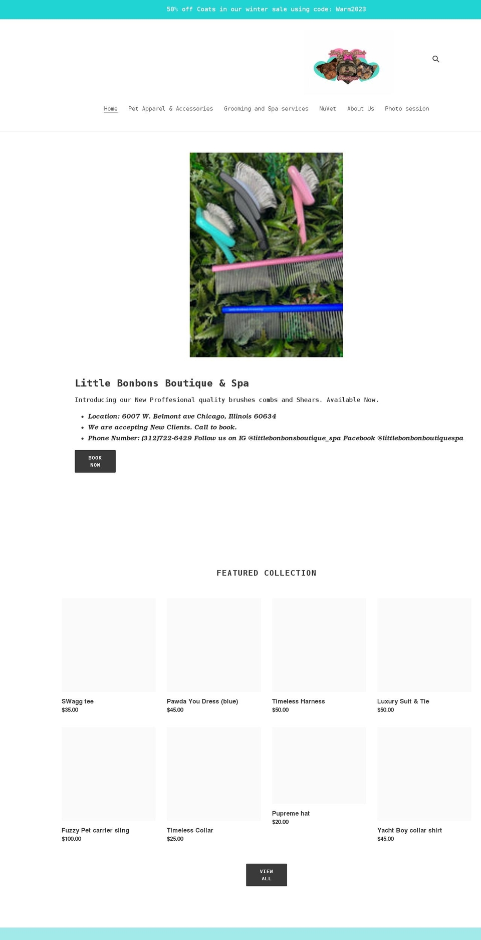 littlebonbonsboutique.com shopify website screenshot