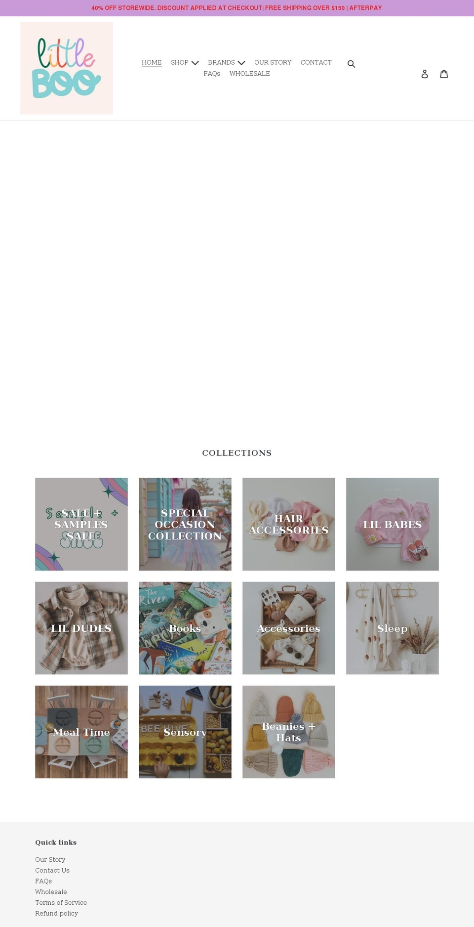 littleboo.com.au shopify website screenshot
