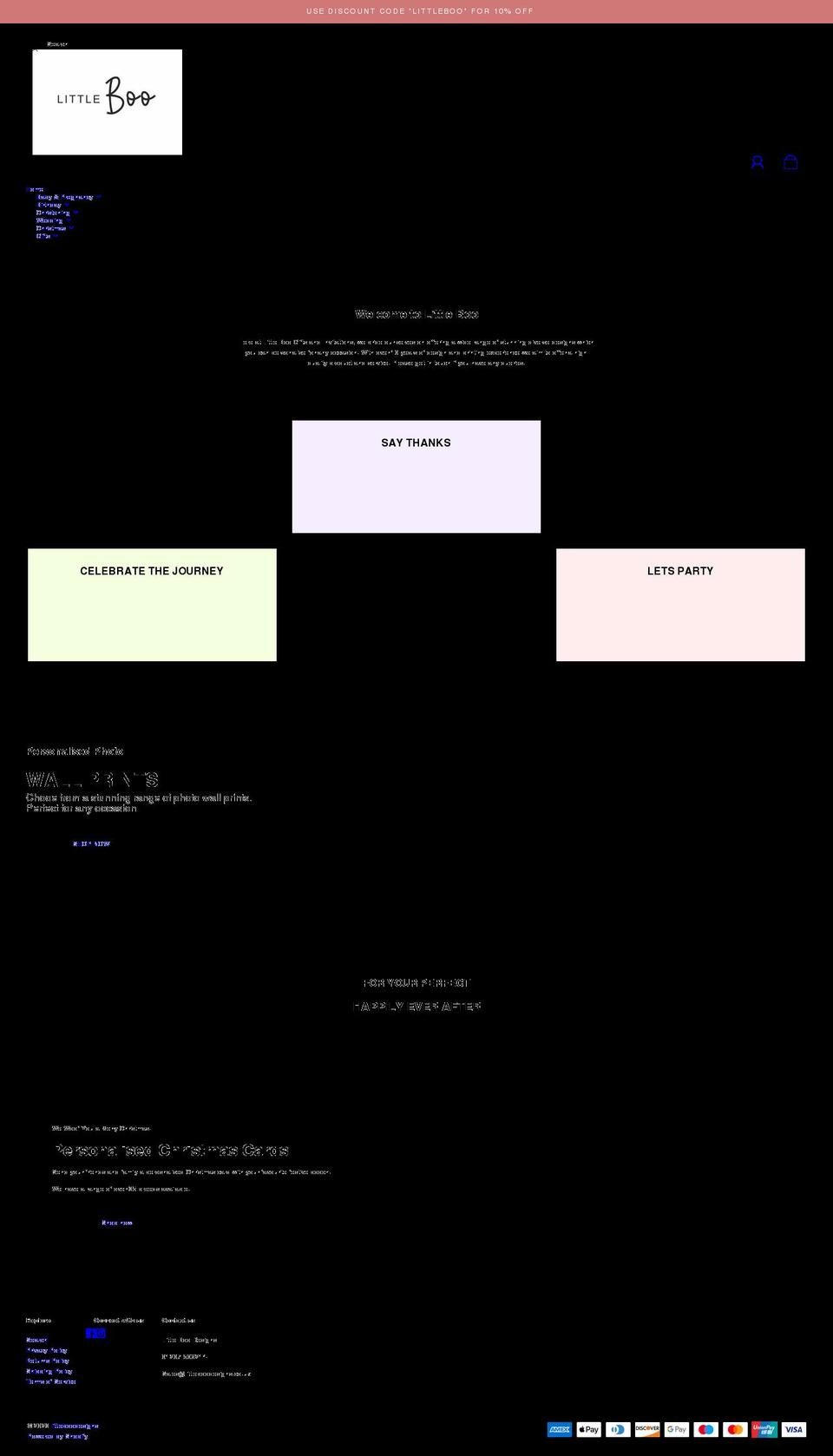 littleboodesigns.co.uk shopify website screenshot