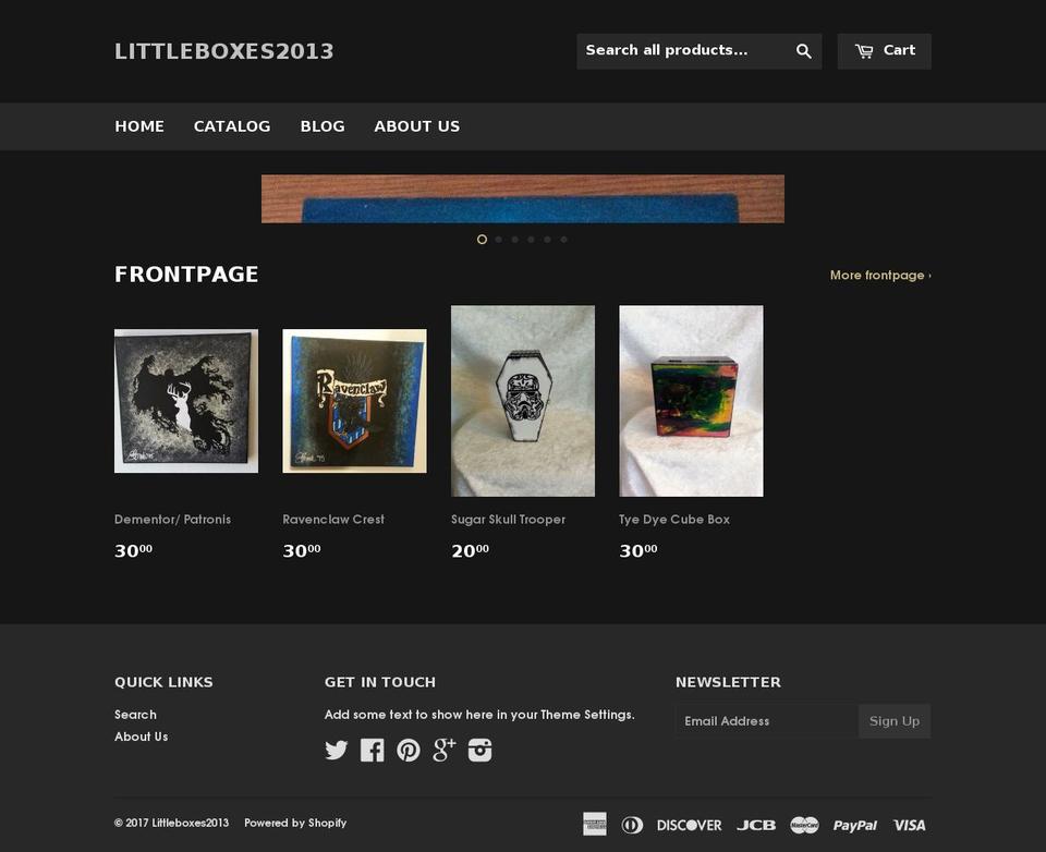 littleboxes2013.com shopify website screenshot