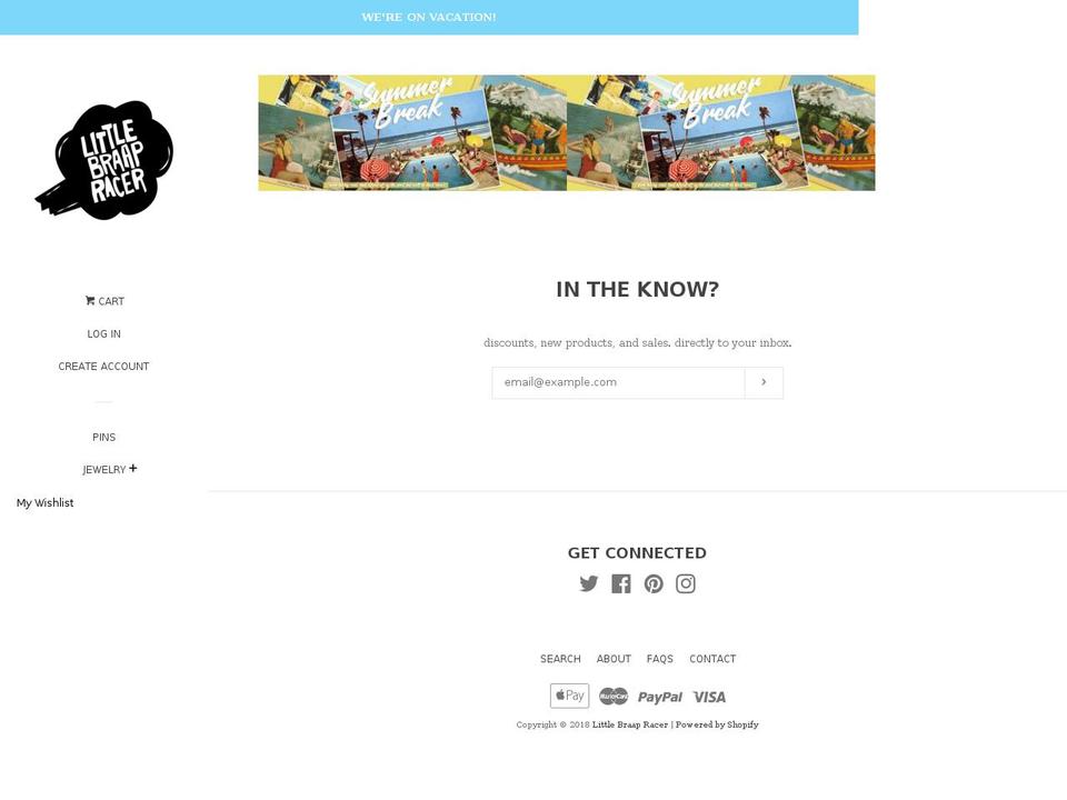 littlebraapracer.com — Shopify storefront screenshot