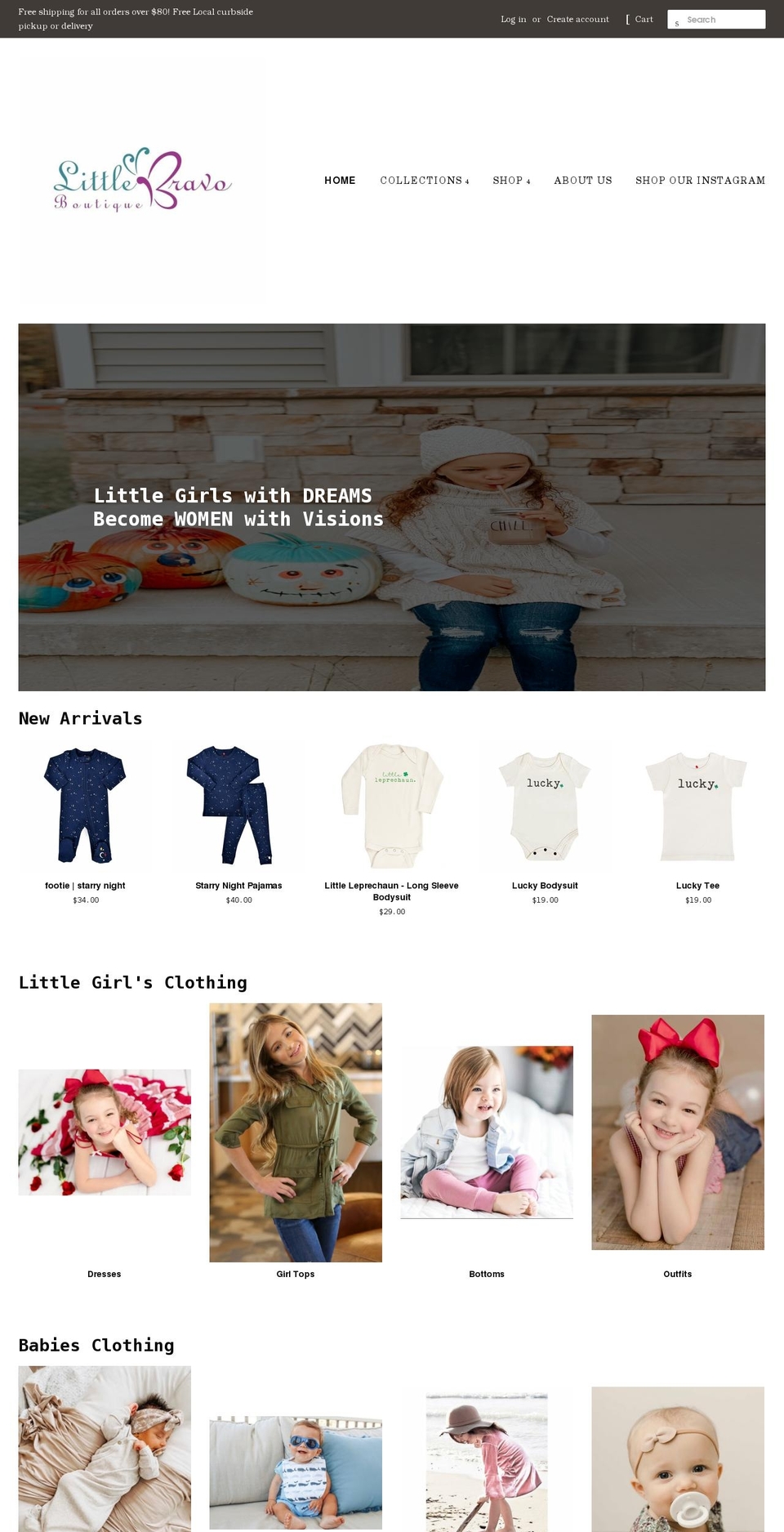 littlebravoboutique.com shopify website screenshot