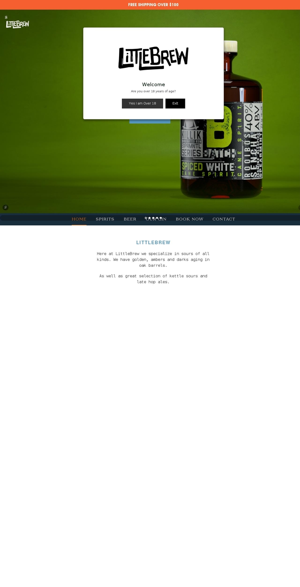 littlebrew.beer shopify website screenshot