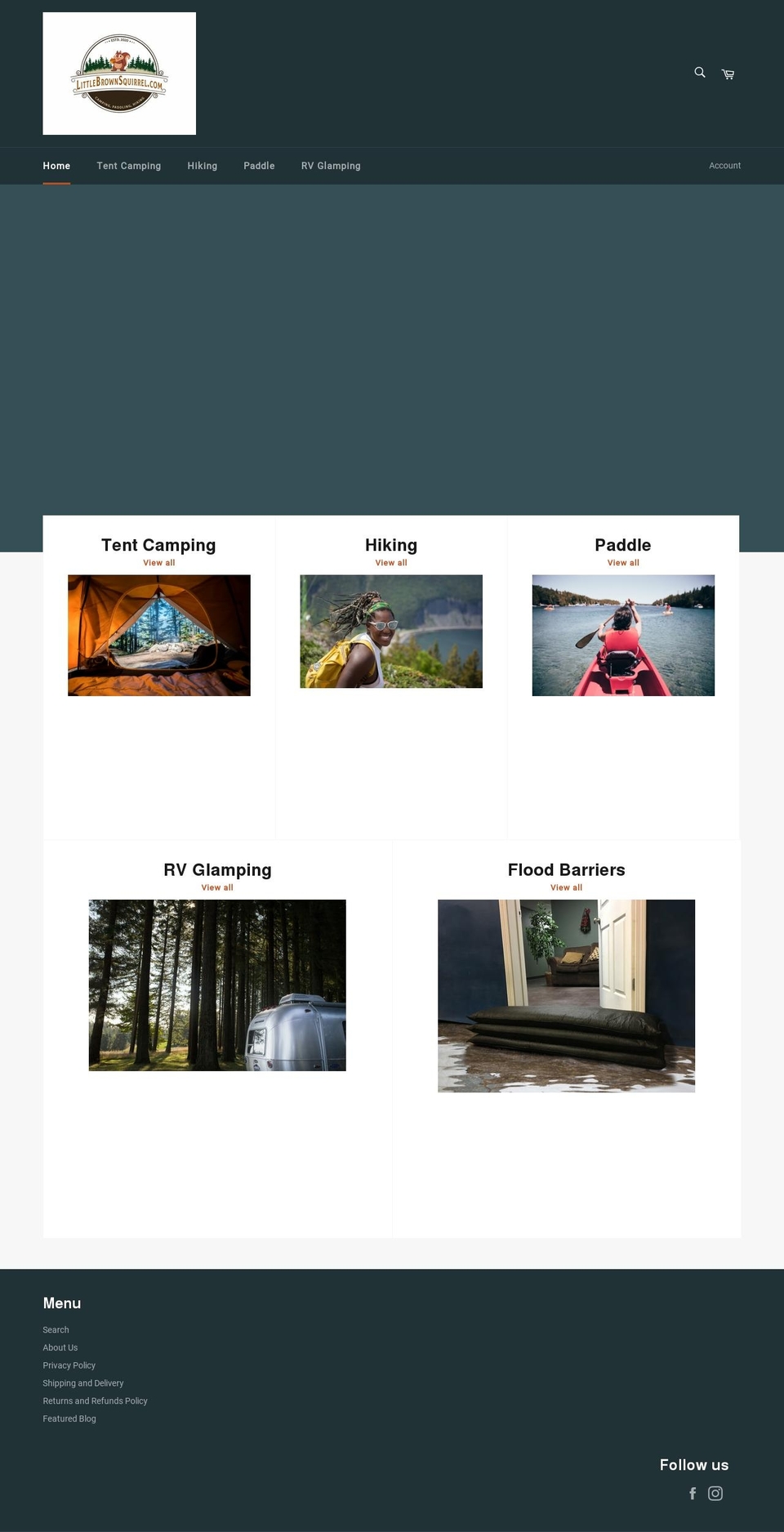 littlebrownsquirrel.com shopify website screenshot
