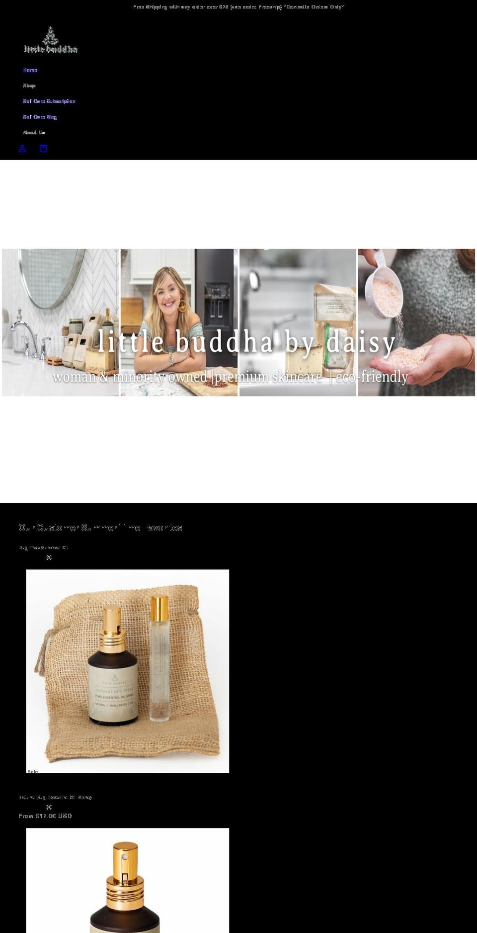 littlebuddhabydaisy.com shopify website screenshot