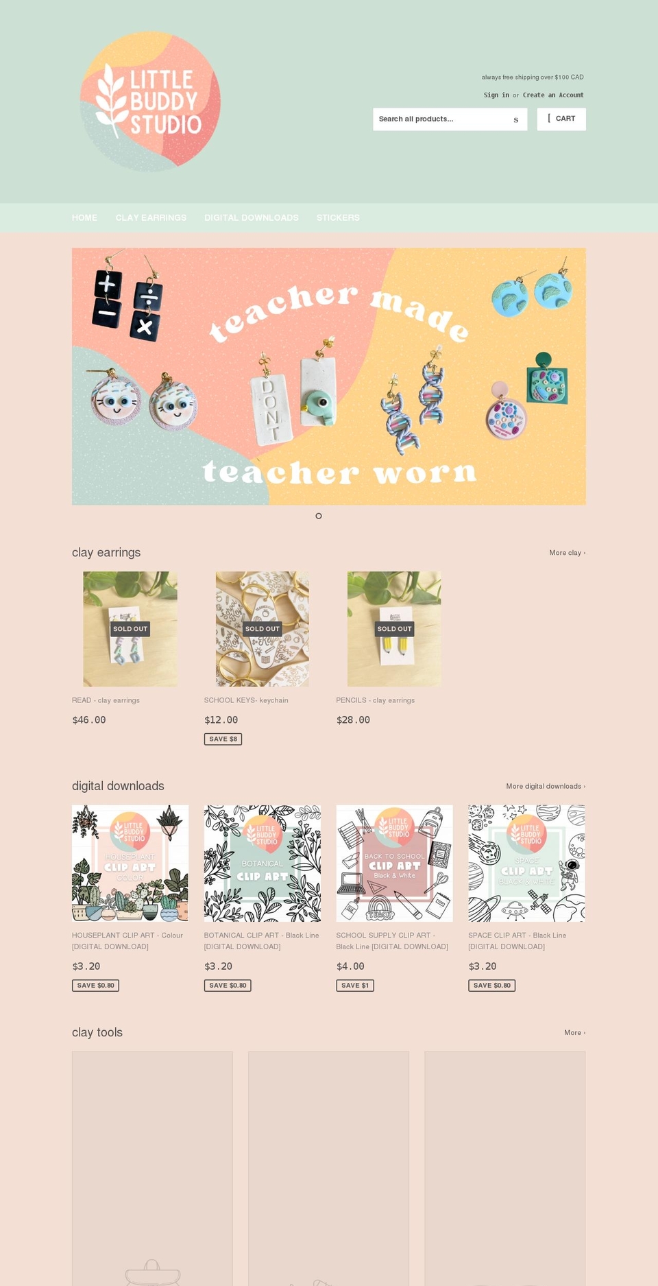 littlebuddystudio.com shopify website screenshot