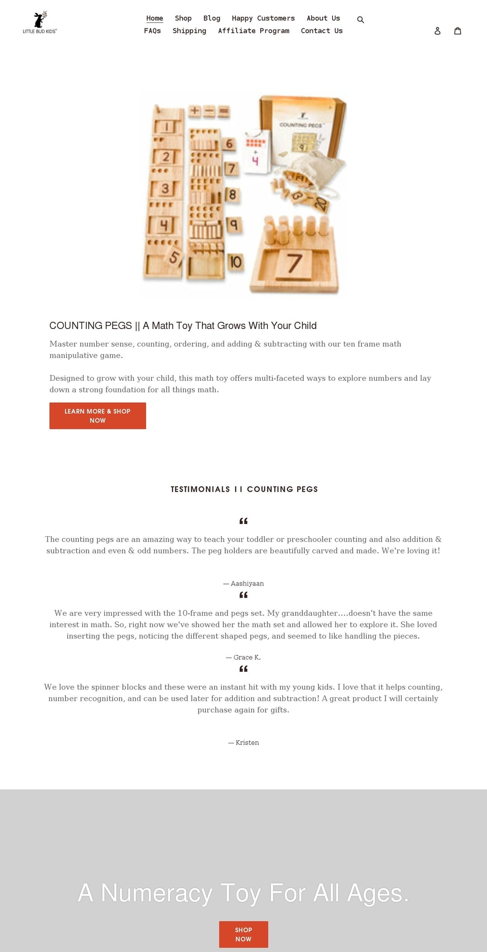 littlebudkids.com shopify website screenshot