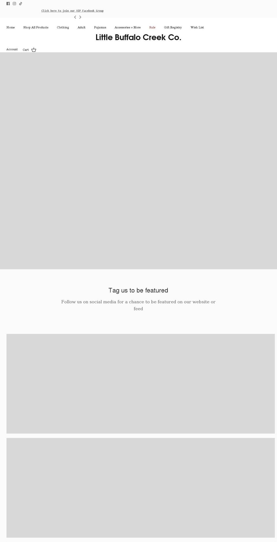 littlebuffalocreek.com shopify website screenshot