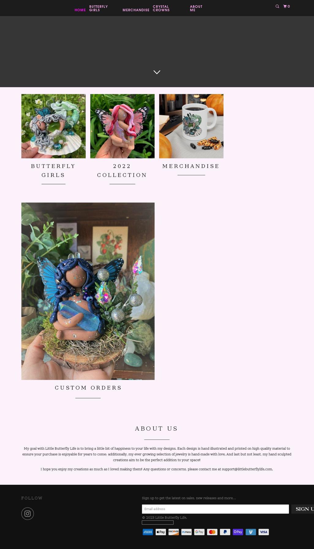 littlebutterflylife.com shopify website screenshot
